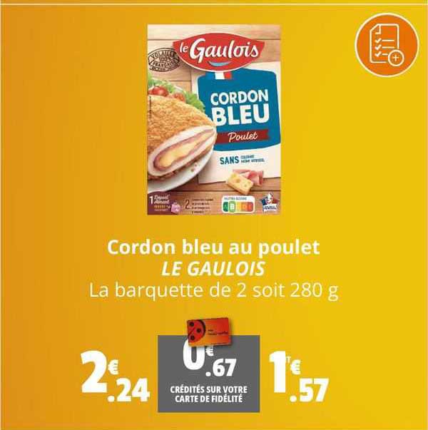 Cordon Bleu Au Poulet Le Gaulois
