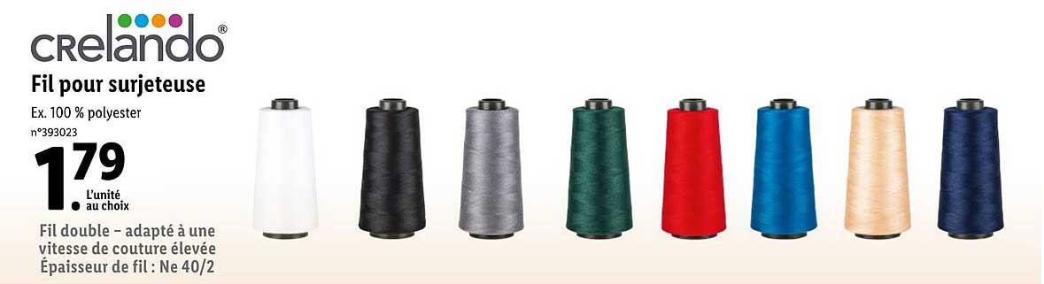 crelando fil pour surjeteuse