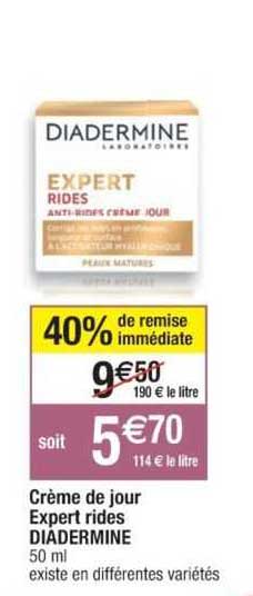 crème de jour expert rides diadermine