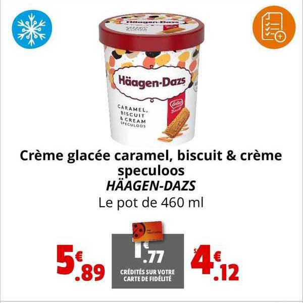 crème glacée  caramel biscuit & crème speculoos häagen-dazs