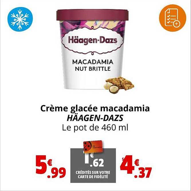 crème glacée macadamia häagen-dazs