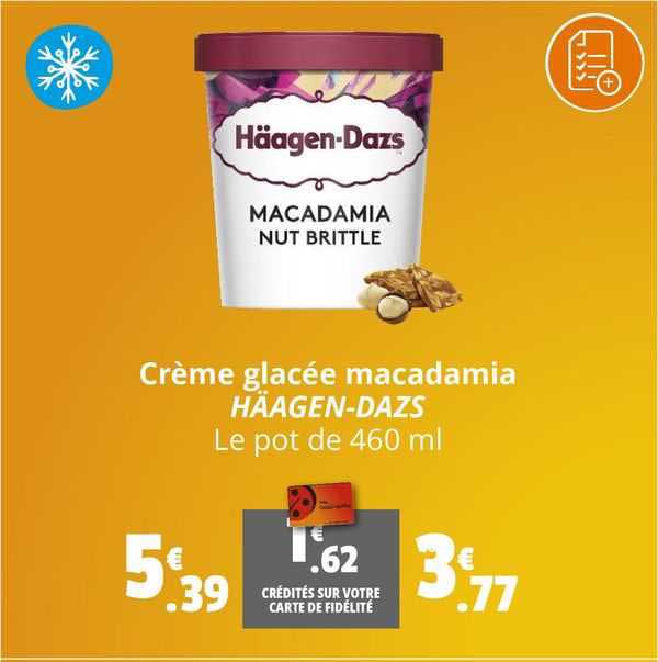 crème glacée macadamia häagen-dazs