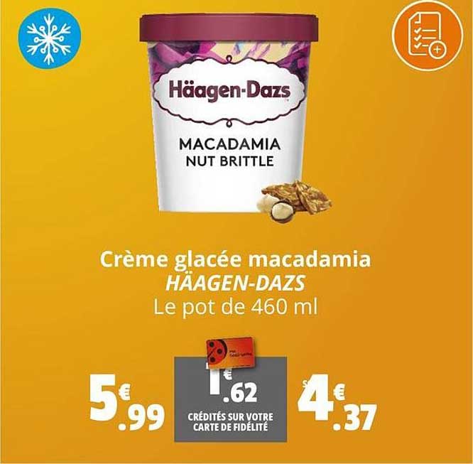 crème glacée macadamia häagen-dazs