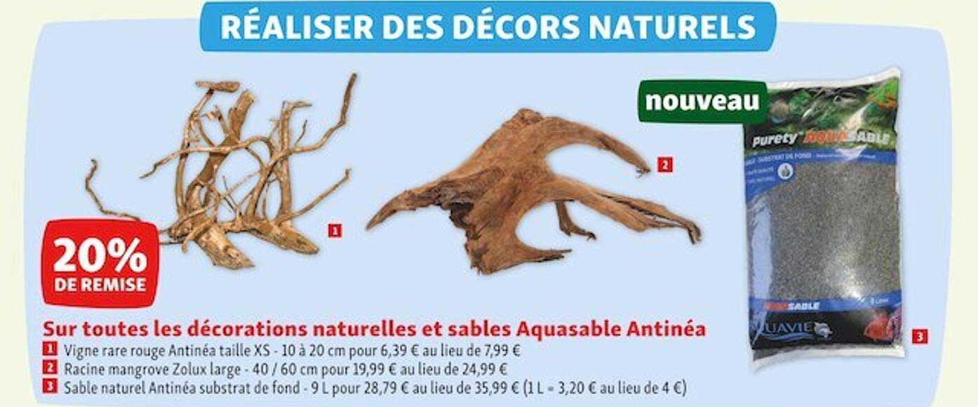 Décorations Naturelles Et Sables Aquasable Antinéa