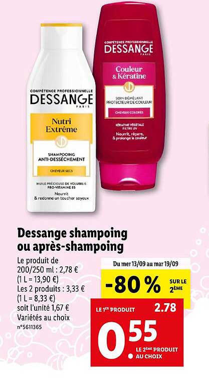 Dessange Shampoing Ou Après-shampoing