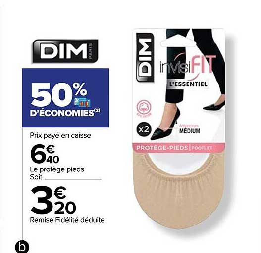 dim invisifit protège-pieds