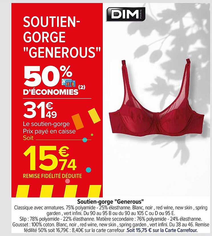dim soutien-gorge generous