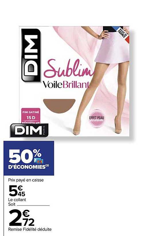 dim sublim voile brillant