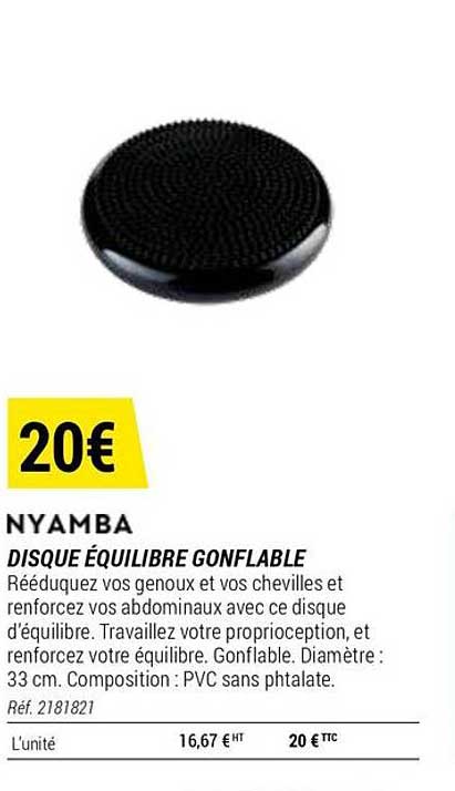 disque équilibre gonflable nyamba