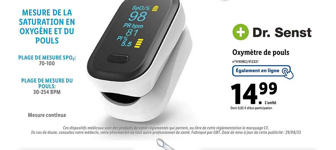 dr senst oxymètre de pouls