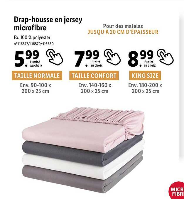 Drap-housse En Jersey Microfibre