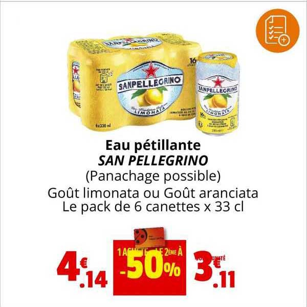 eau pétillante san pellegrino