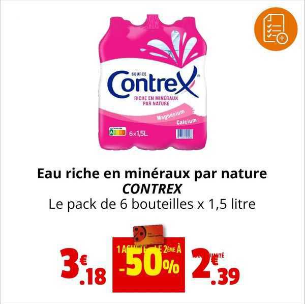 eau riche en minéraux par nature contrex