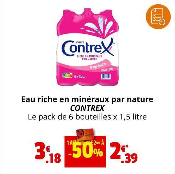 eau riche en minéraux par nature contrex