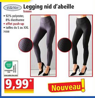 ellenor legging nid d'abeille