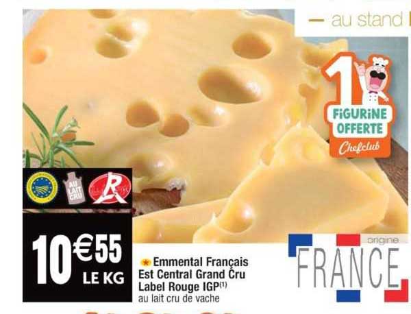 emmental français est centra grand cru label rouge igp