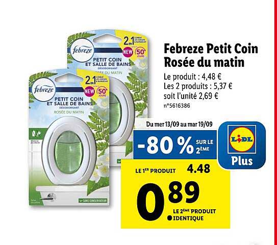 Febreze  Petit Coin Rosée Du Matin