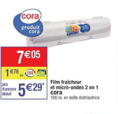 film fraîcheur et micro-ondes 2en1 cora