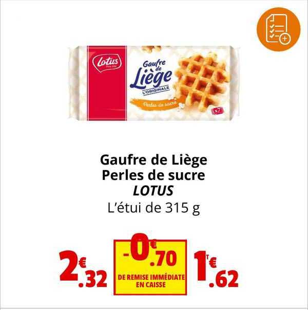 Gaufre De Liège Perles De Sucre Lotus