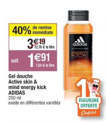 Gel Douche Active Skin & Mind Energy Kick Adidas