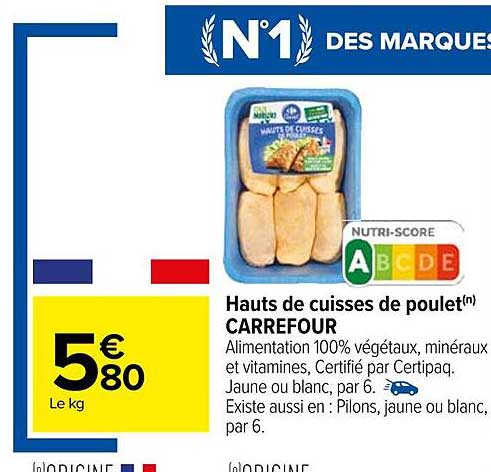 Hauts De Cuisses De Poulet Carrefour