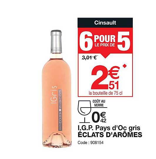 i.g.p. pays d'oc gris éclats d'arômes