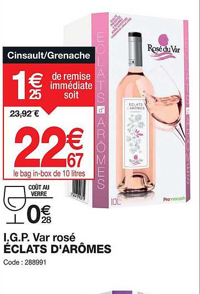 i.g.p. var rosé éclats d'arômes