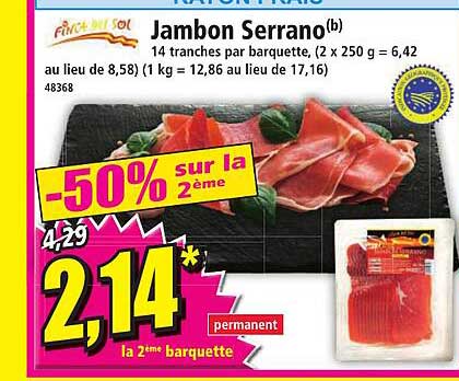 jambon serrano finca del sol