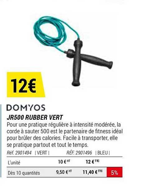 jr500 rubber vert domyos