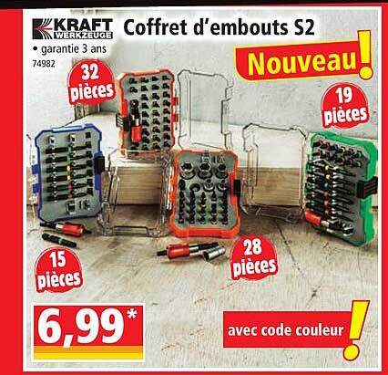 kraft coffret d'embouts s2