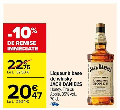 liqueur à base de whisky jack daniel's