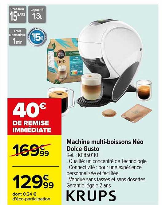 Machine Multi-boissons Néo Dolce Gusto