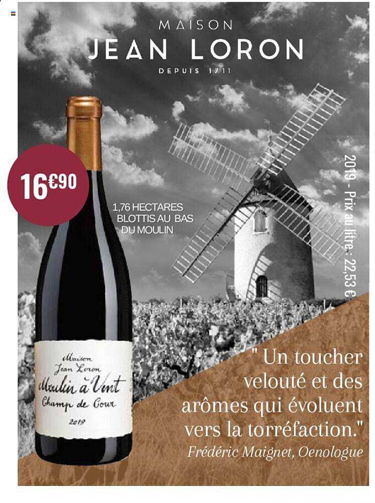 maison jean loron moulin à vent champ de cour