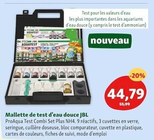 malette de test d'eau douce jbl