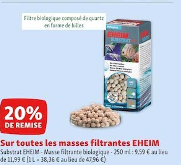 masses filtrantes eheim