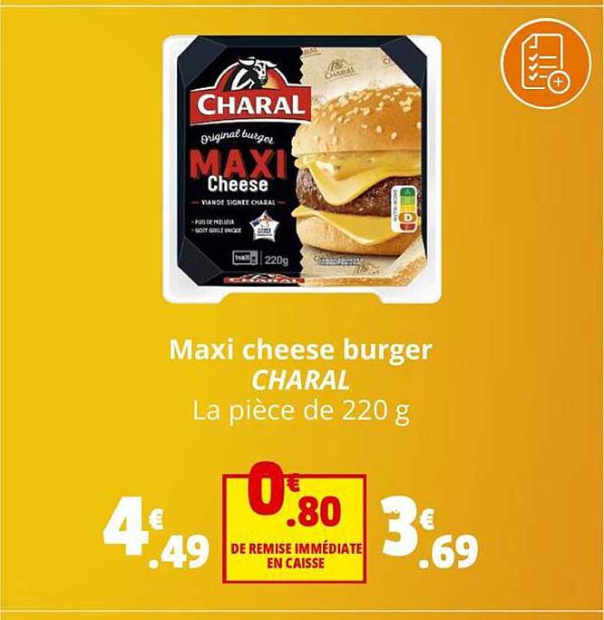 Maxi Cheese Burger Charal