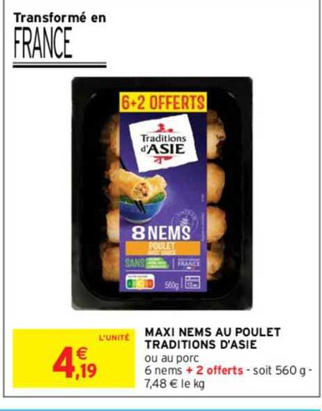 maxi nems au poulet traditions d'asie