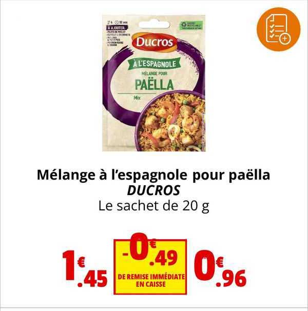 mélange à l'espagnole pour paëlla ducros