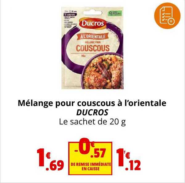 Mélange Pour Couscous à L'orientale Ducros