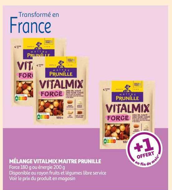mélange vitalmix maître prunille
