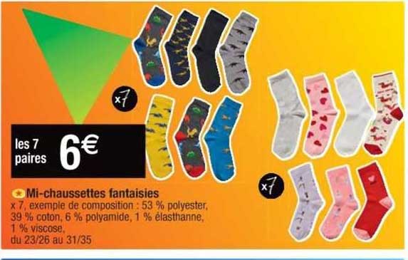mi-chaussettes fantaisies