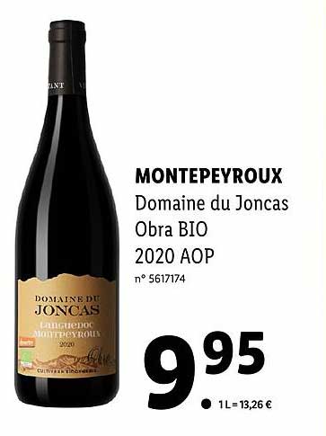 Montepeyroux Domaine Du Joncas Obra Bio 2020 Aop
