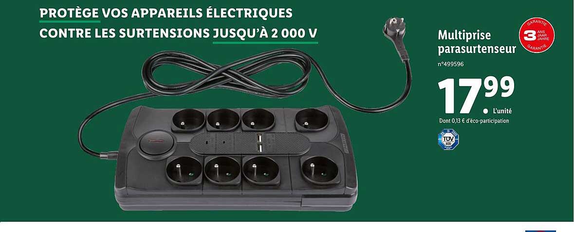 multiprise parasurtenseur