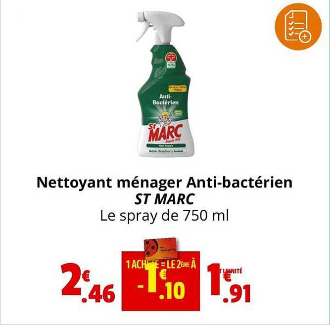 nettoyant ménager anti-bactérien st marc