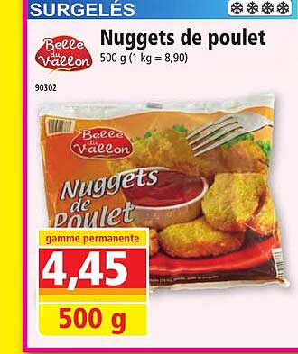 nuggets de poulet belle du vallon