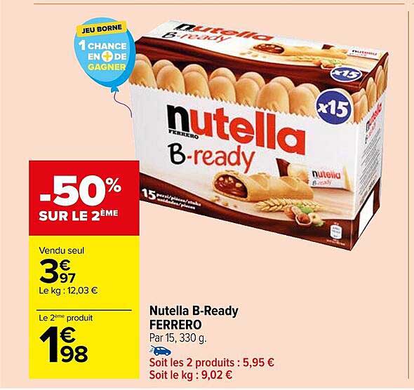 nutella b-ready ferrero