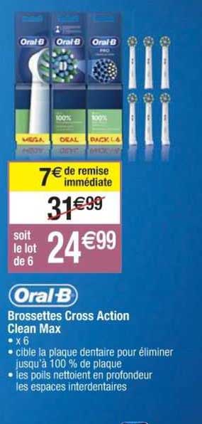 oral-b brossettes cross action clean max