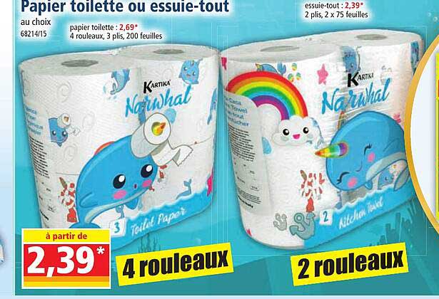 papier toilette ou essuie-tout
