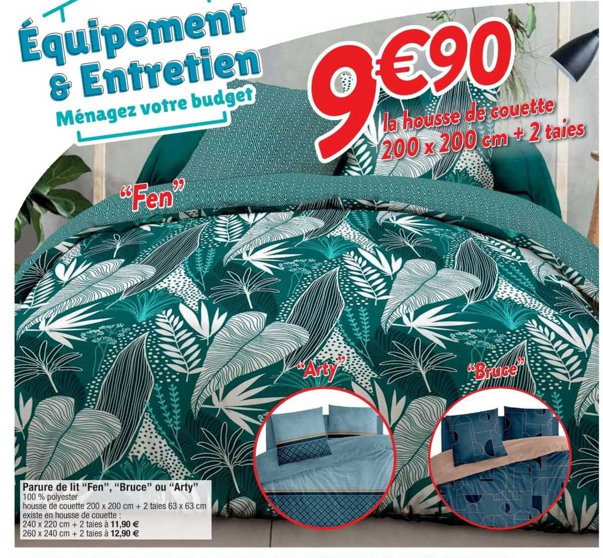 parure de lit fen, bruce ou arty