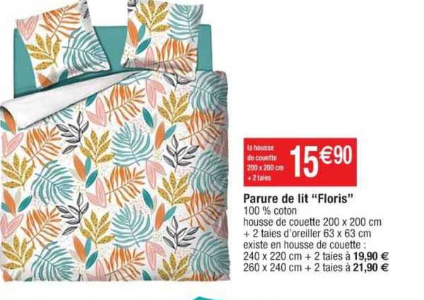 parure de lit floris
